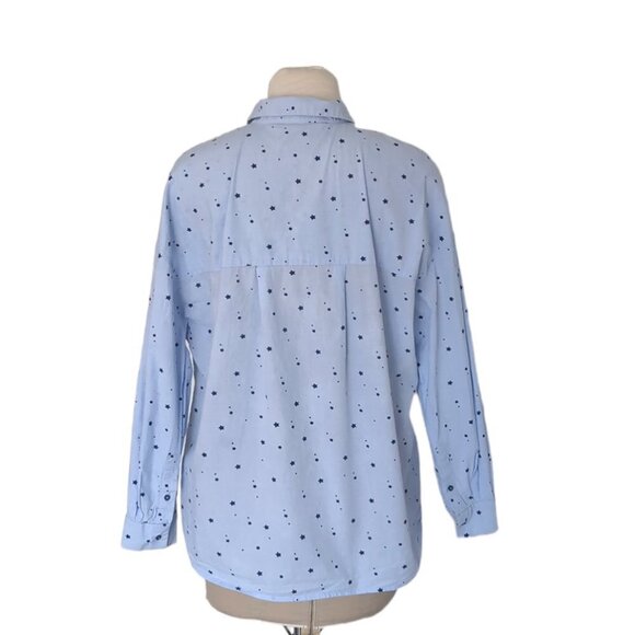 Zara Star Print Button Down Shirt - Picture 3 of 4